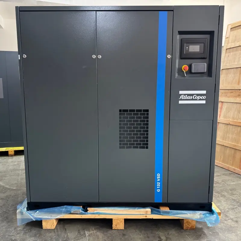 Atlas Copco G132VSD ऑइल इंजेक्टेड स्क्रू कंप्रेसर 400V 50HZ व्हेरिएबल स्पीड ड्राइव्ह