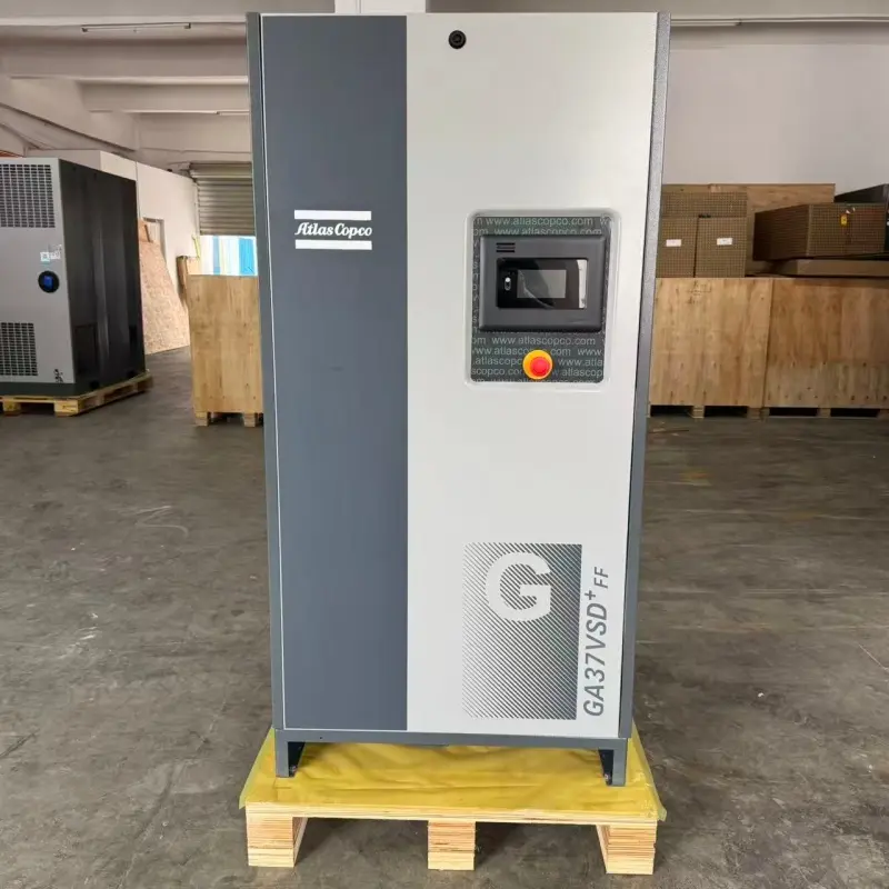 उद्योगासाठी Atlas Copco GA37 VSD+ FF 37kW 50HP तेल-इंजेक्टेड स्क्रू एअर कंप्रेसर