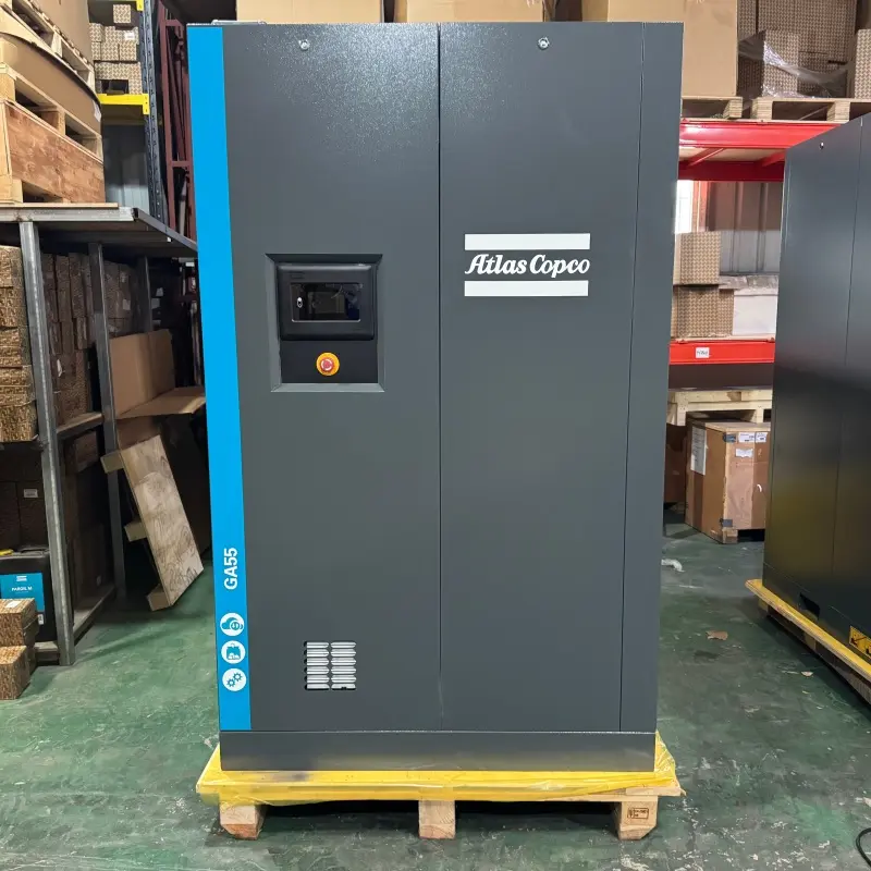 Atlas Copco GA55 55kW 75HP तेल इंजेक्टेड स्क्रू एअर कंप्रेसर मूळ