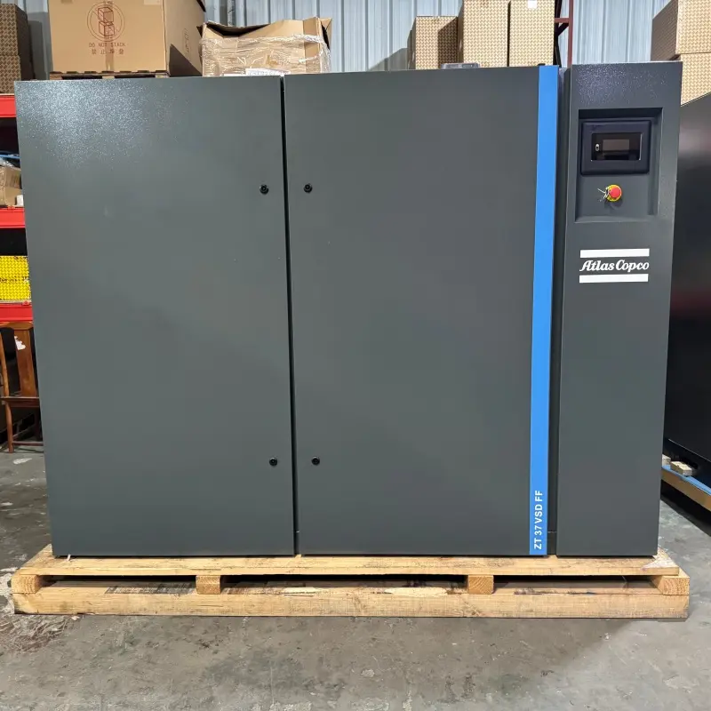 Atlas Copco ZT 37 VSD FF ऑइल फ्री स्क्रू कंप्रेसर 37KW 50HP ड्रायर क्लास 0 अस्सल